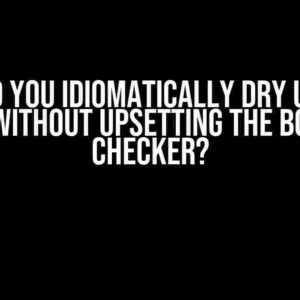 How do you idiomatically DRY up Rust code without upsetting the borrow checker?